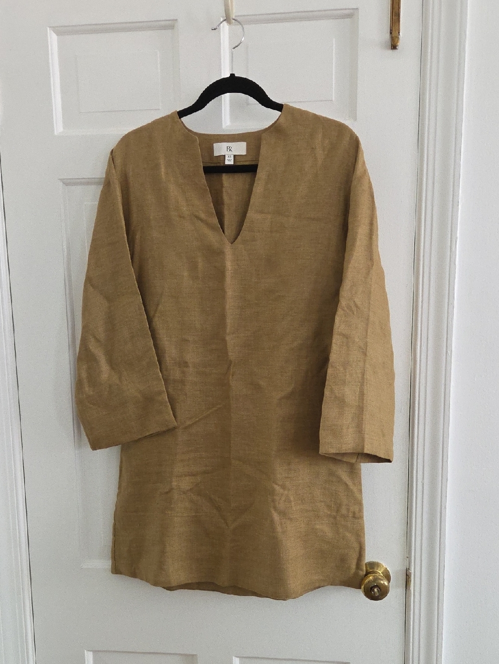 Banana Republic Tan Linen Mini Dress